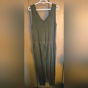 Sleeveless Gray Jumpsuit